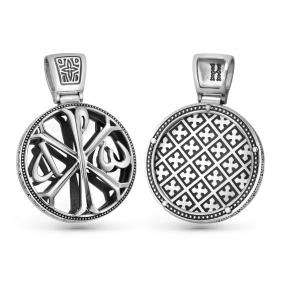 Подвеска из черненого серебра Иордань Б-П-605 Хризма Б-П-605 Хризма фото